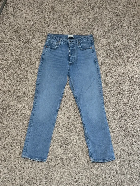 Citizens of Humanity Charlotte Crop High Rise Straight Jeans in Dalia Size 26 - Picture 3 of 7